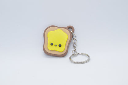 Cute Toast Keychain