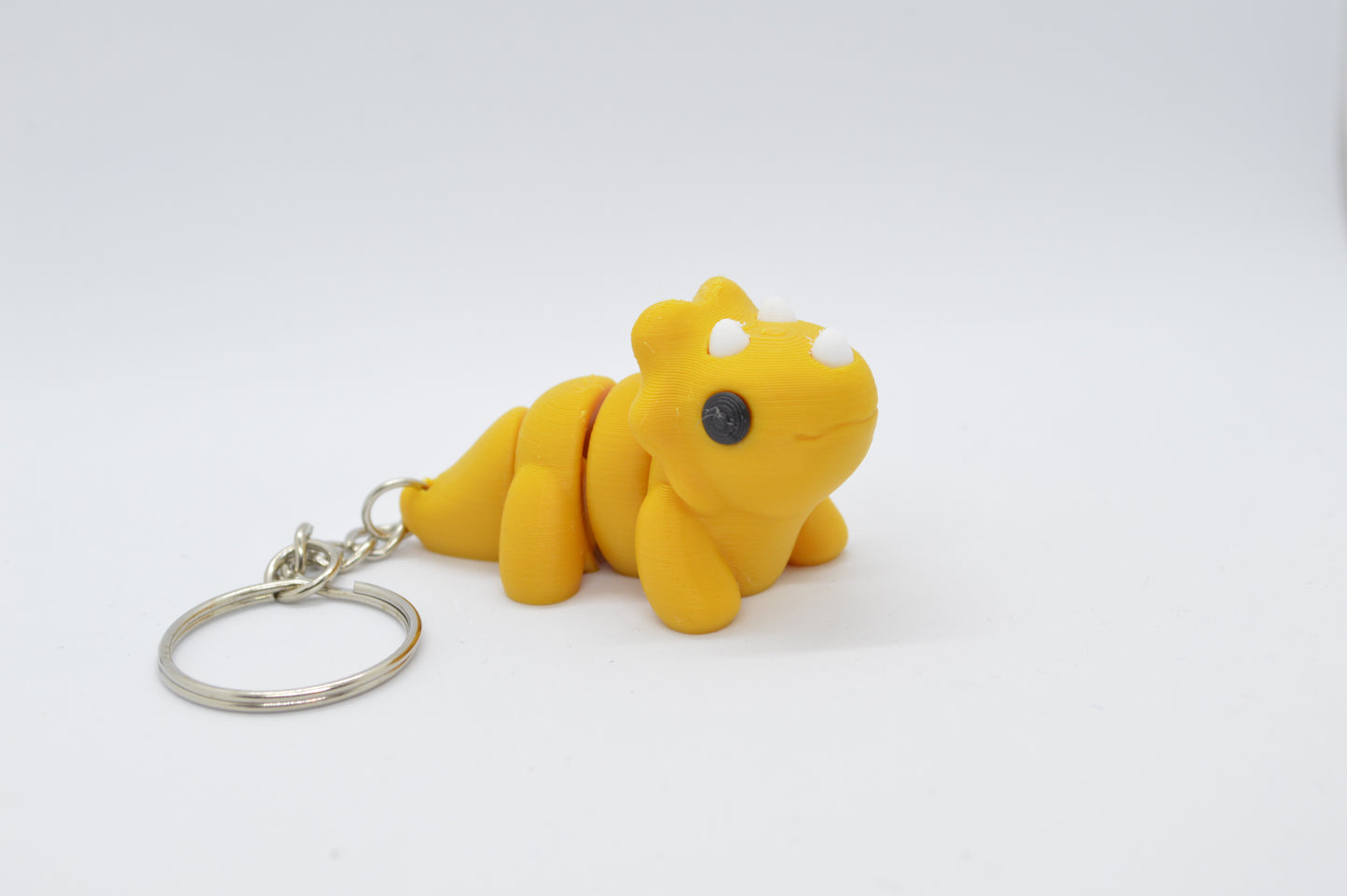 Cute Baby Triceratops Keychain