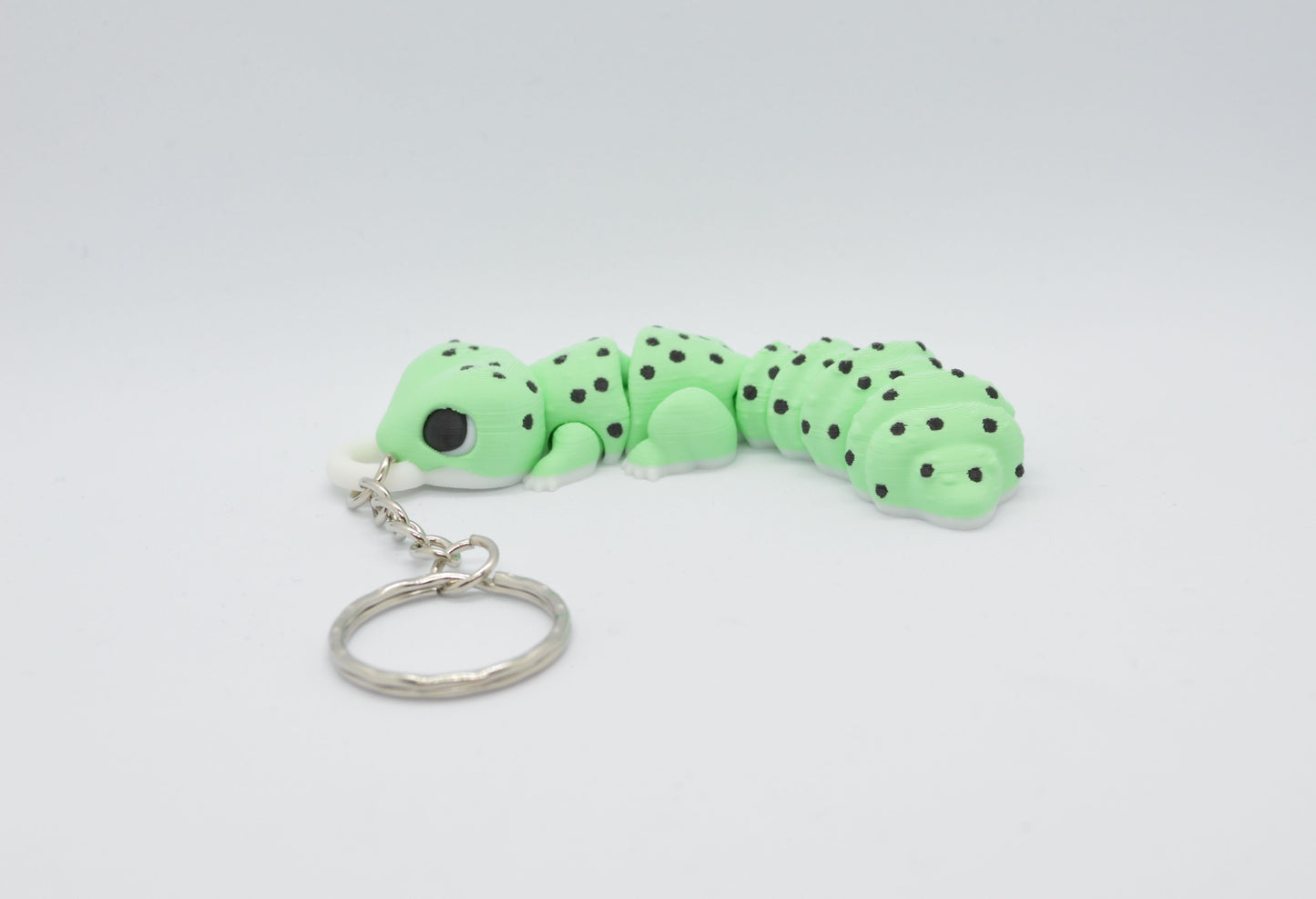 Leopard Gecko Flexi Keychain