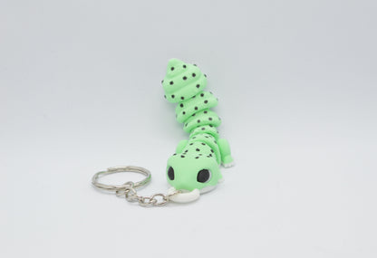 Leopard Gecko Flexi Keychain